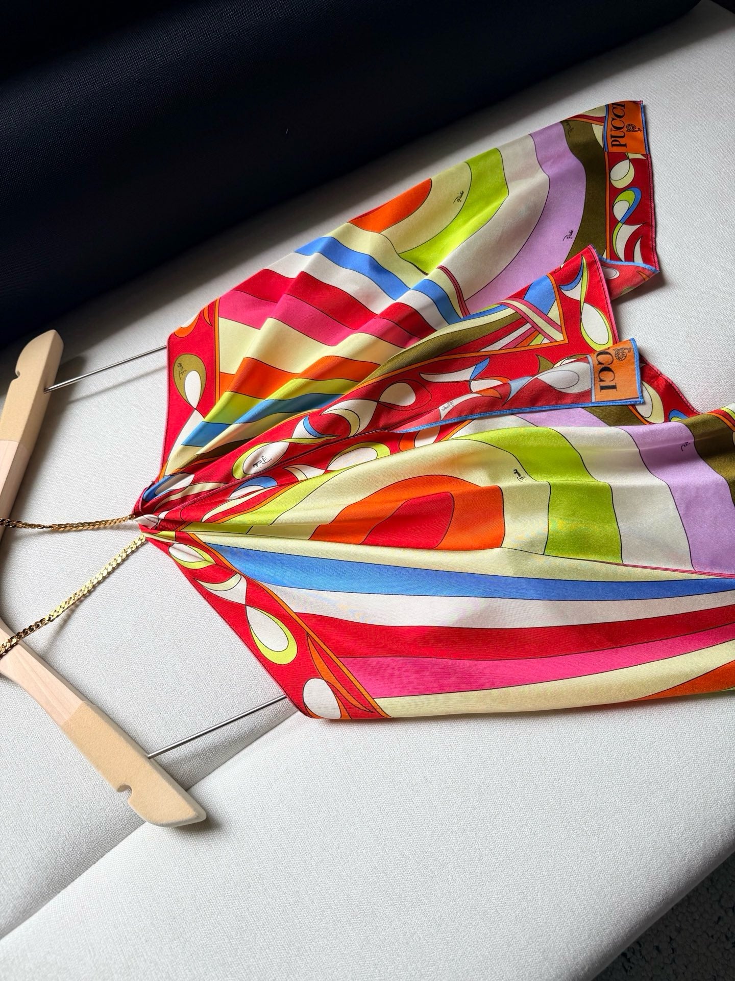 PUCCI Kaleido Silk Halter Top