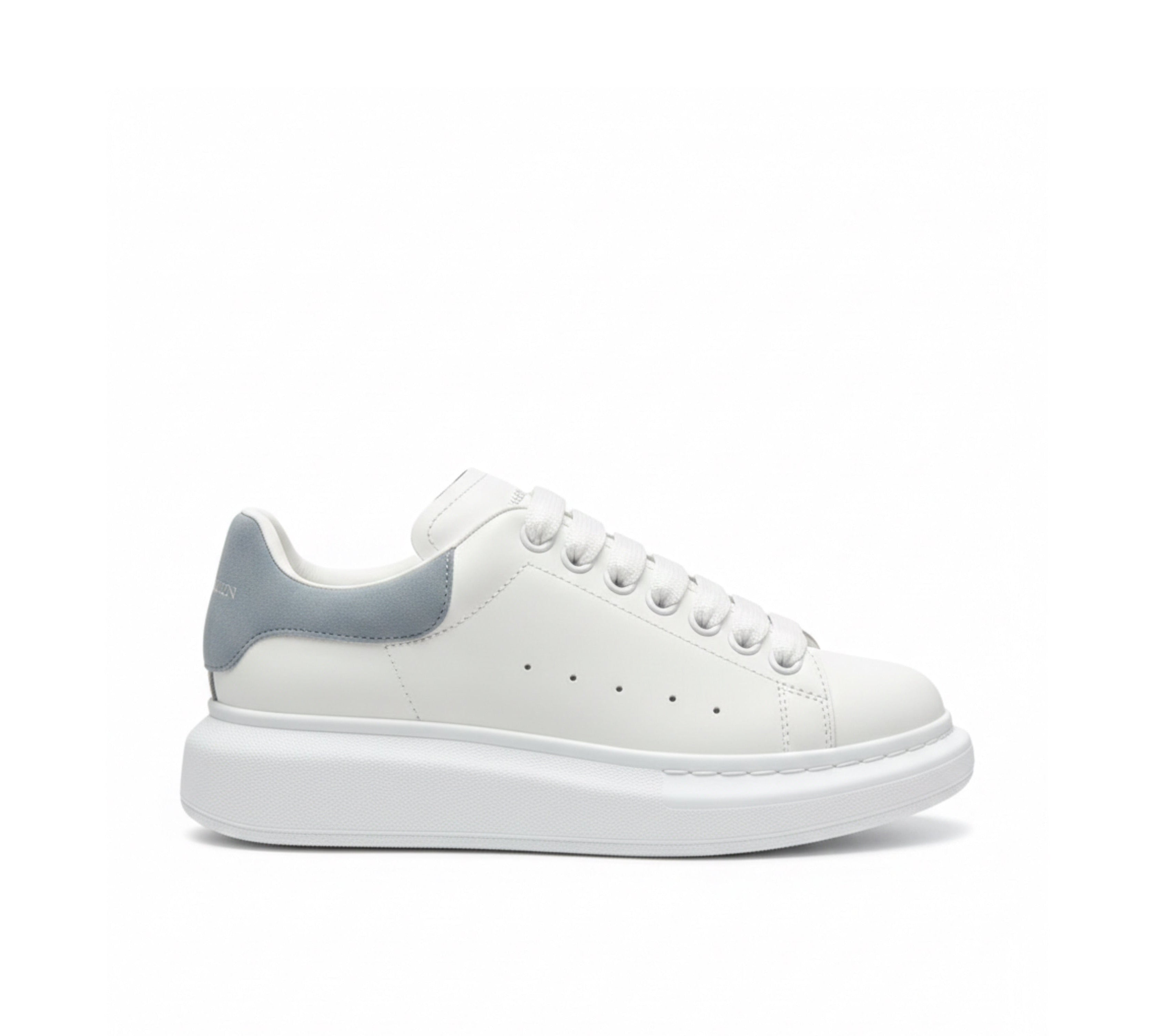 Oversized Low-top Sky Blue Suede Sneakers