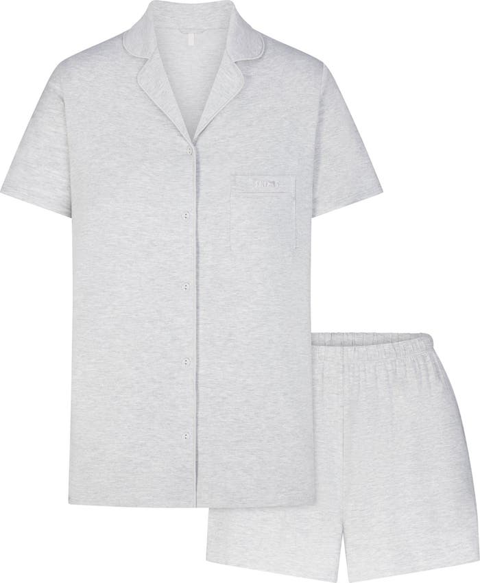 SLEEP SHORT SLEEVE BUTTON UP SET