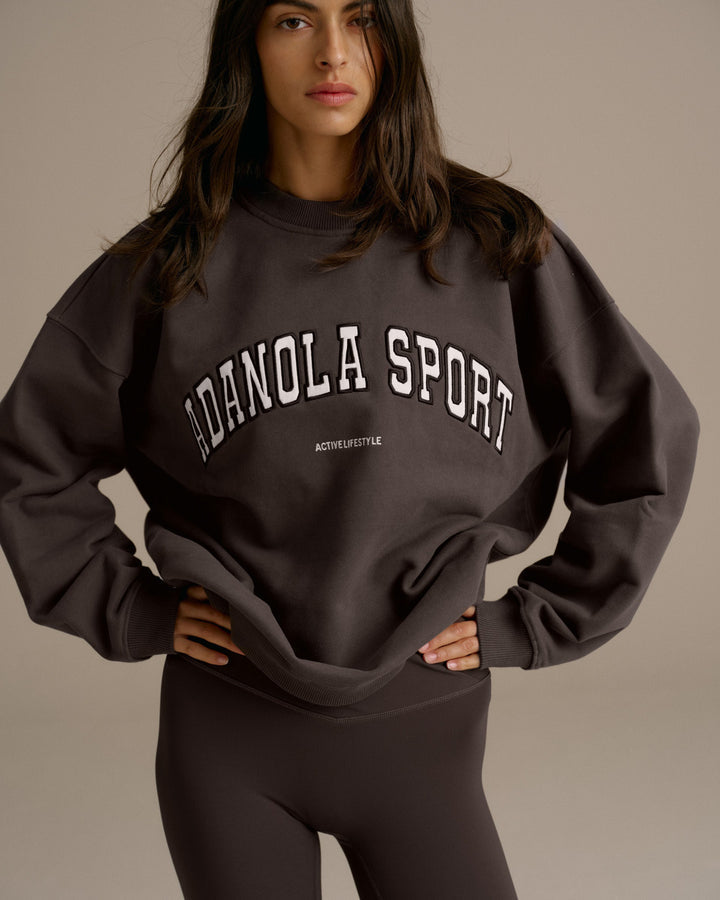 AS Oversized Sweatshirt Coffee Bean
