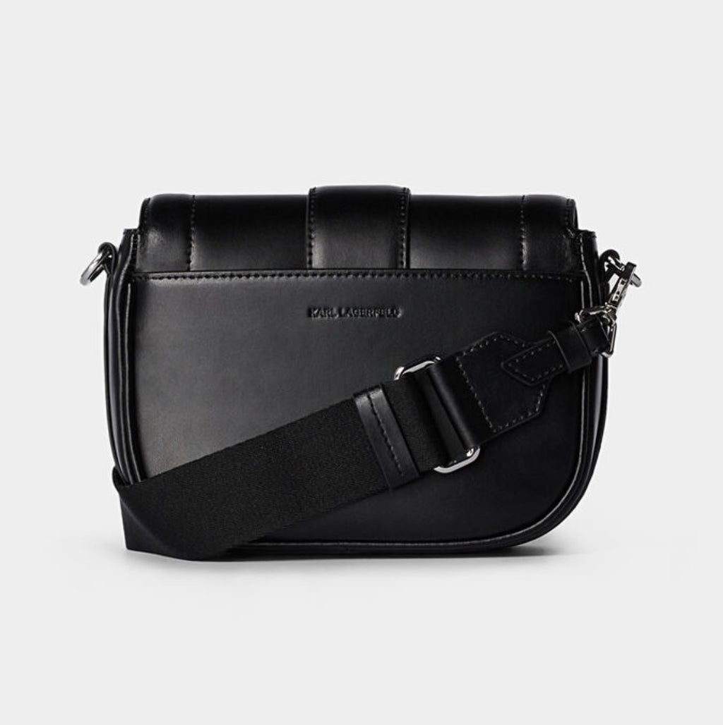 KARL LAGERFELD Black Saddle Crossboddy Bag