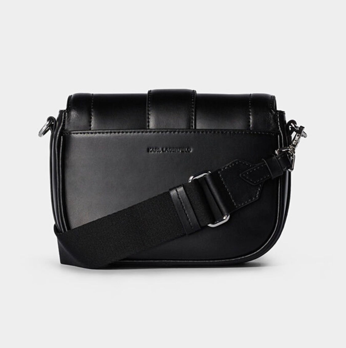KARL LAGERFELD Black Saddle Crossboddy Bag