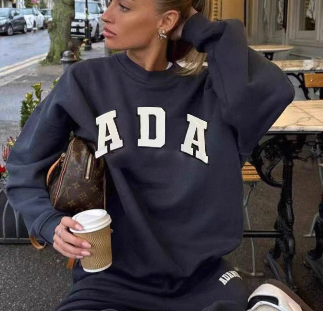ADA Oversized Sweatshirt Navy Blue