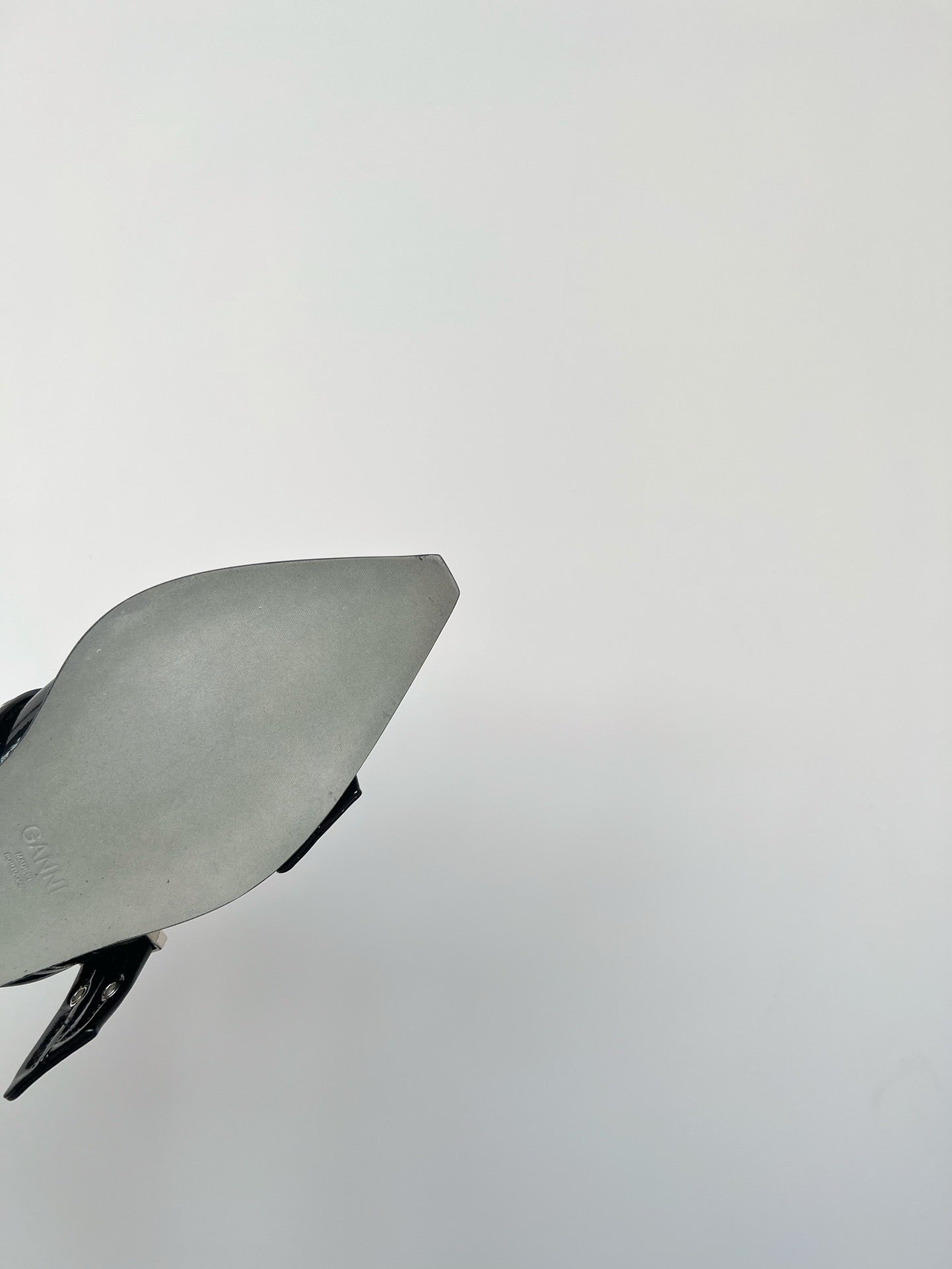 Ganni Buckle fastening Shiny Black Ballerinas