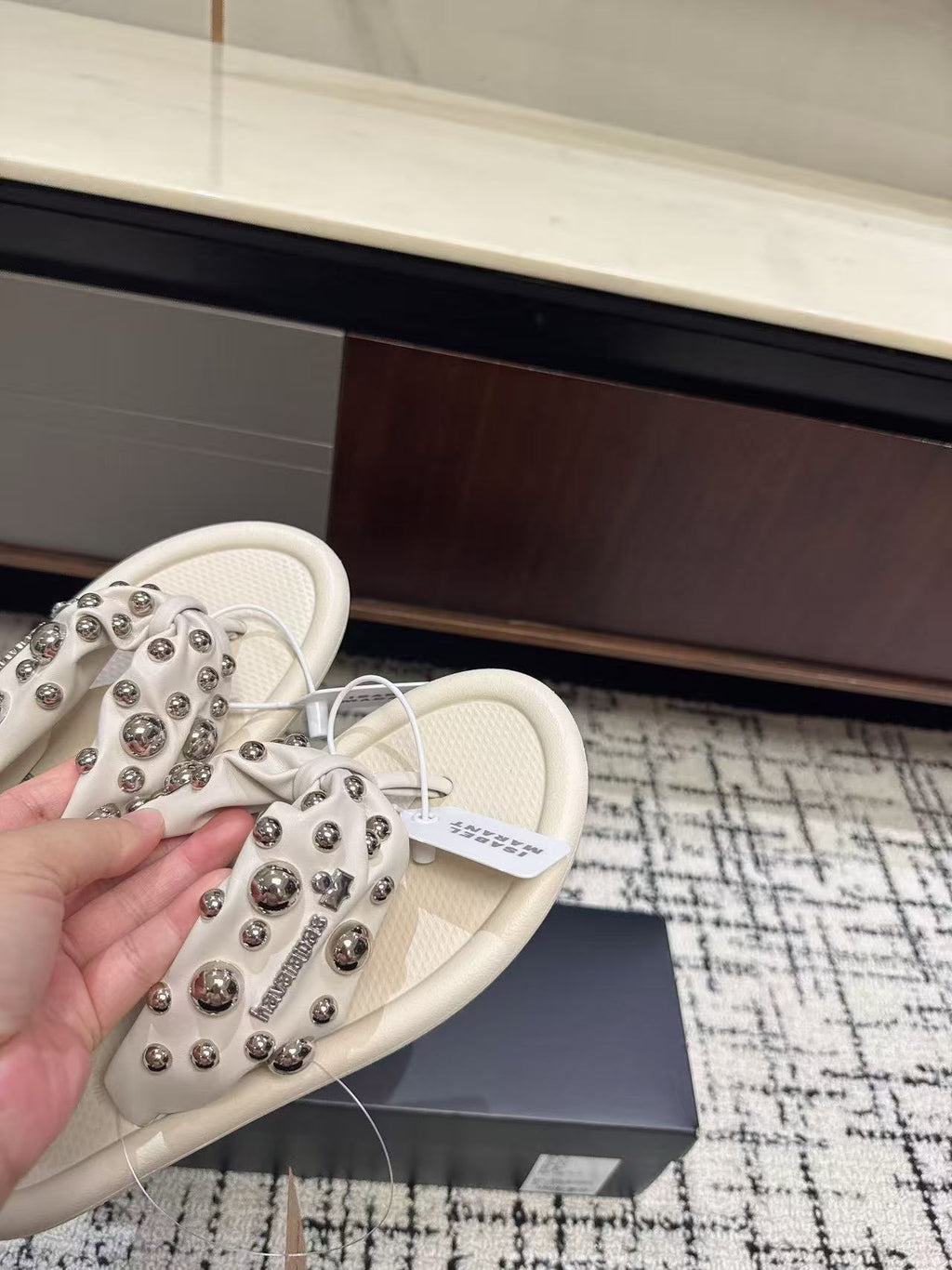 havaianas x ISABEL MARANT Studs White Sandals