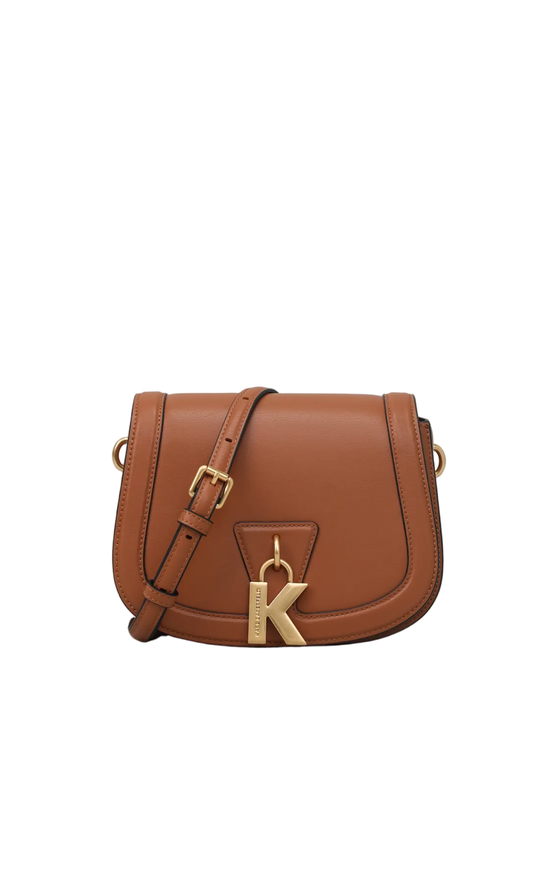 KARL LAGERFELD K/Lock Brown Crossbody Bag
