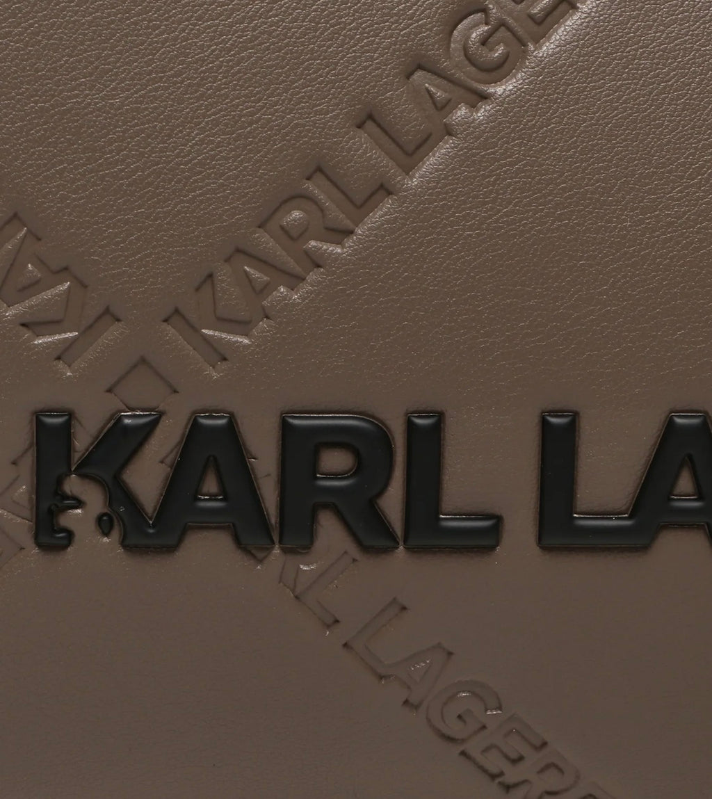 KARL LAGERFELD K/Skuare Small Mushroom Brown Tote Bag