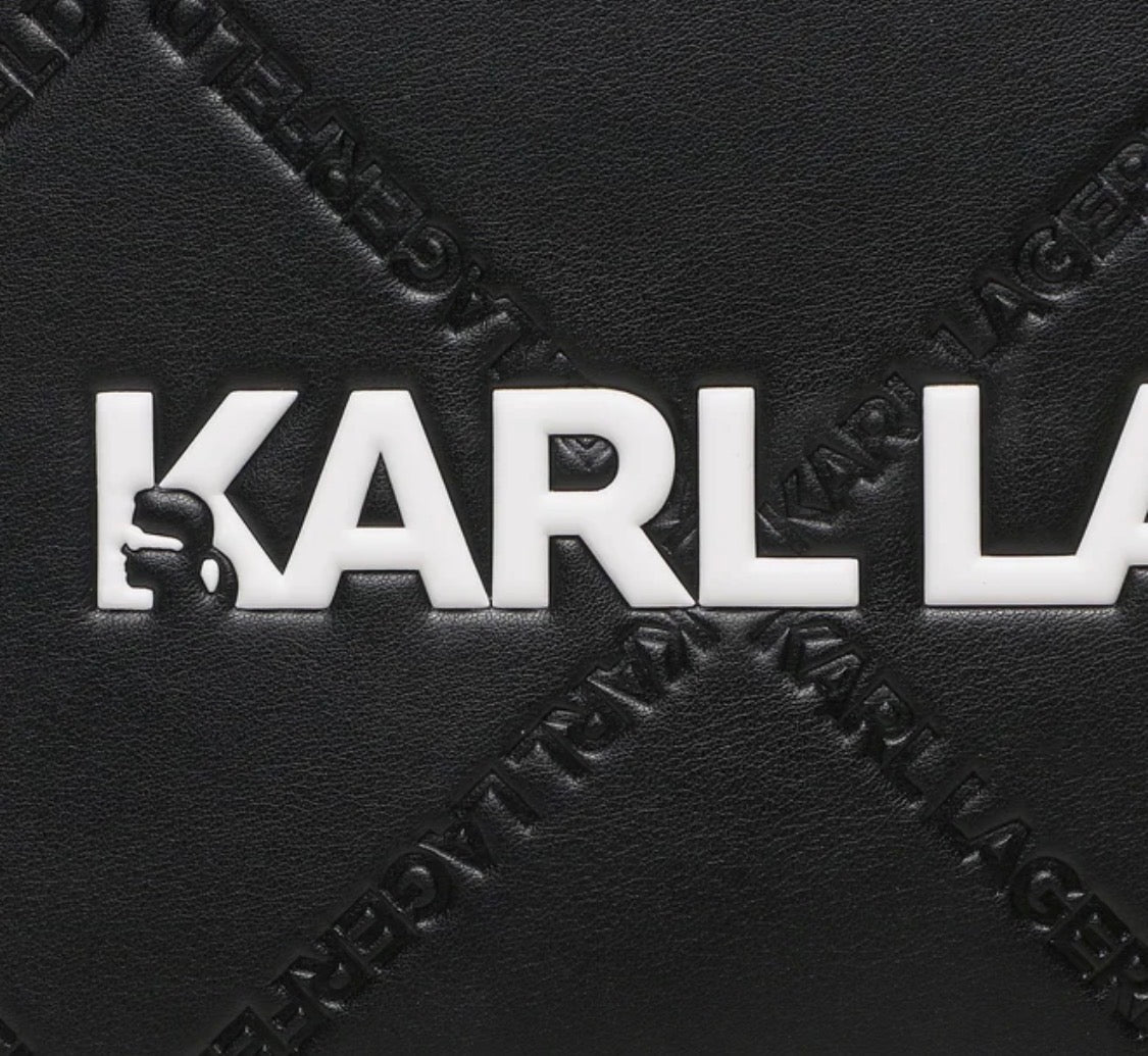 KARL LAGERFELD K/Skuare Large Black Tote Bag