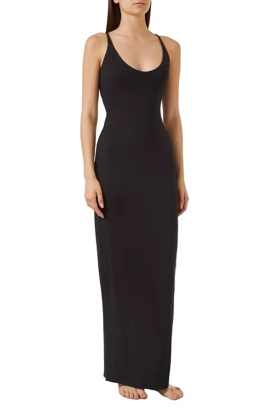 SMOOTH LOUNGE SKIMPY SCOOP NECK DRESS