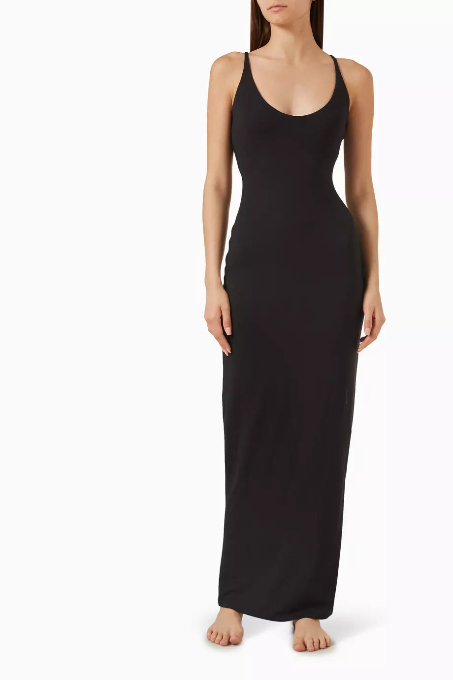 SMOOTH LOUNGE SKIMPY SCOOP NECK DRESS