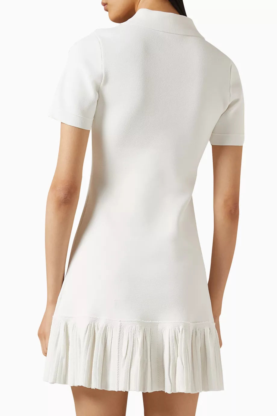 SANDRO FOLLOW BUTTONED POLO MINI DRESS
