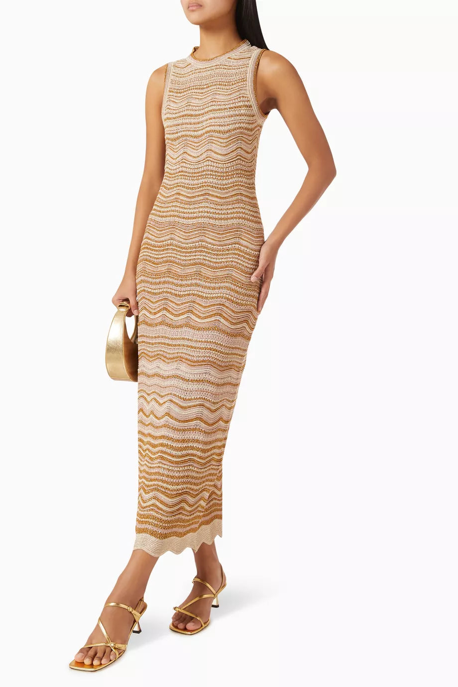 SANDRO Follow Raffaela Midi Dress