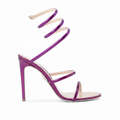 Cleo Serpente Metallic Purple Sandal