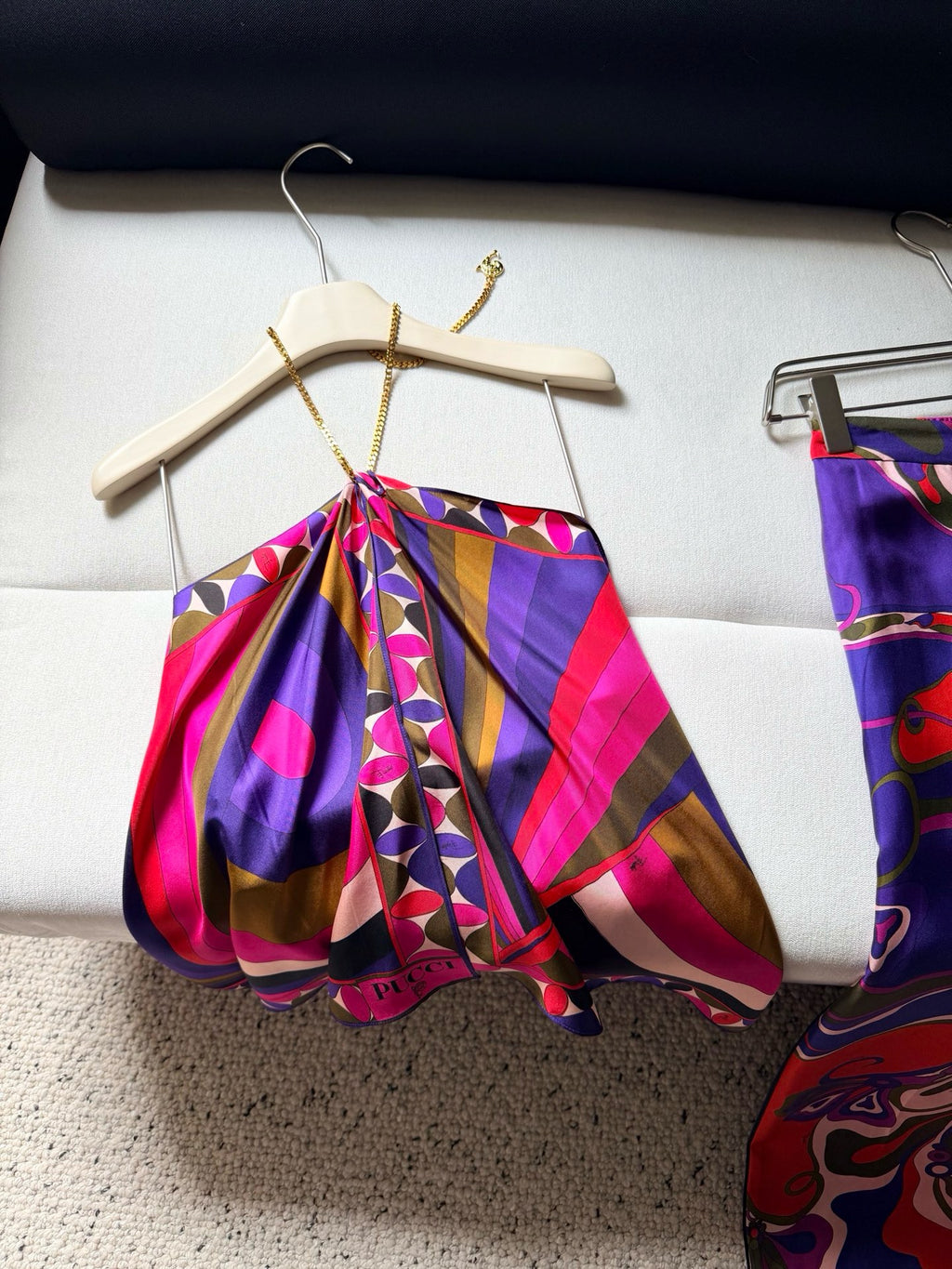 PUCCI IRIDE PRINT CHAIN TOP