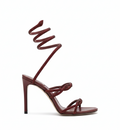Cleo Braid "Iconic Serpente " Sandals in Burgundy