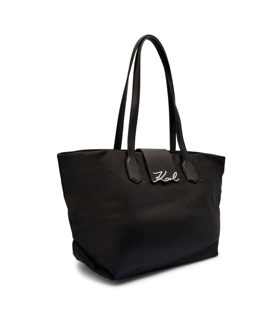 KARL LAGERFELD KSignature Black Tote Bag
