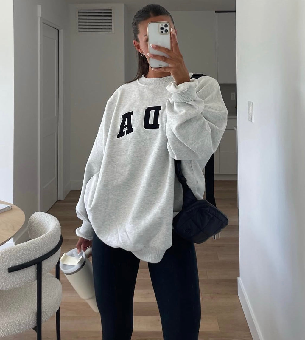 ADA Oversized Sweatshirt Light Grey Melange