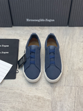 Ermenegildo Zegna blue triple stitch Wool-Vicuna