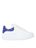 Women's Oversized Crystal Sneaker in Royal Blue