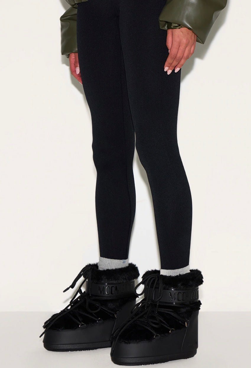 MOON BOOT Icon Low Ankle Faux Fur Black