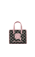 KARL LAGERFELD K/Ikonik Monogram small Black/Pink tote bag