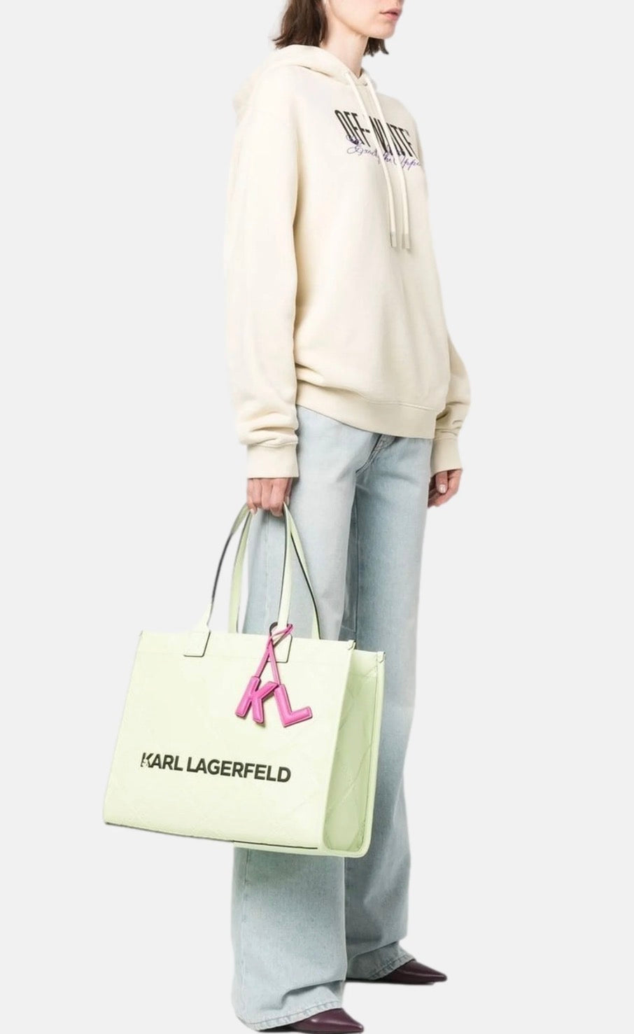 KARL LAGERFELD K/Skuare Large Mojito Tote Bag