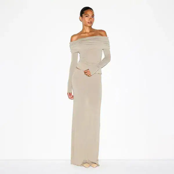 SHEER MODAL OFF THE SHOULDER SET