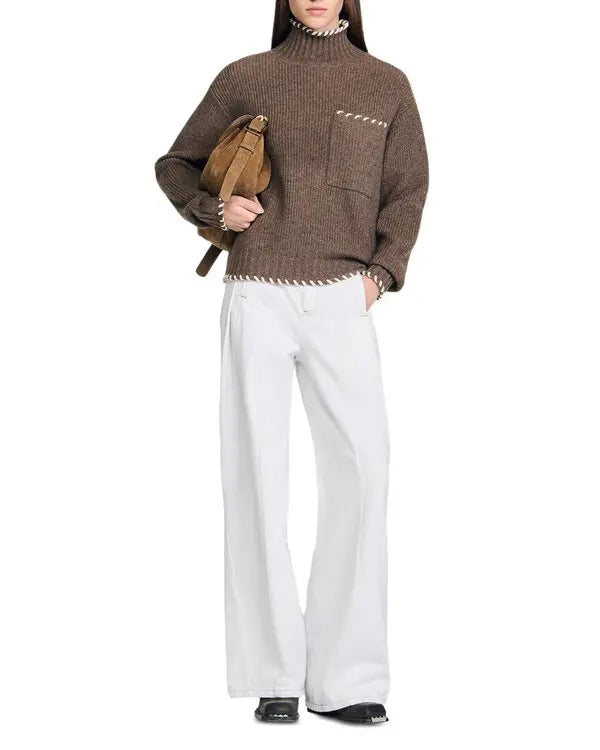 SANDRO Turtleneck Sweater