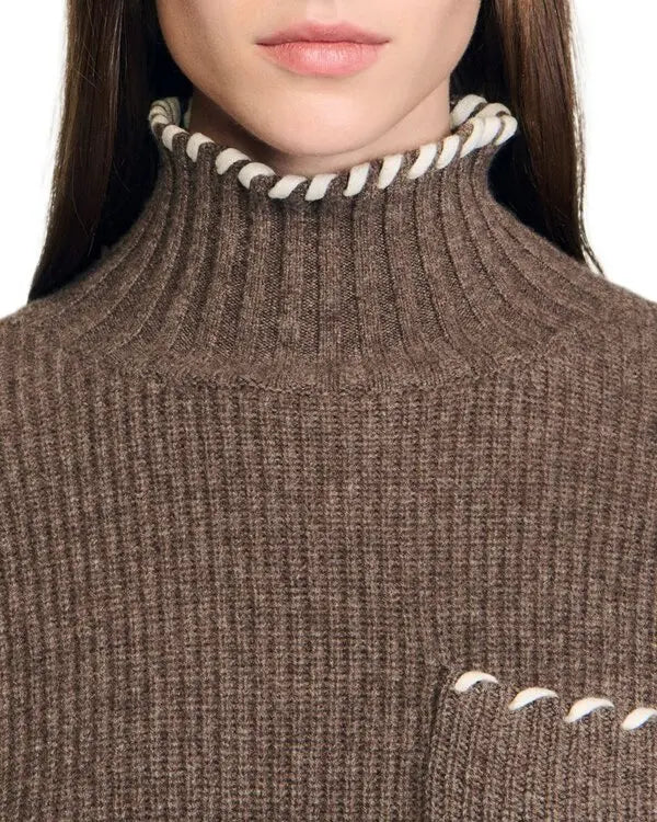 SANDRO Turtleneck Sweater