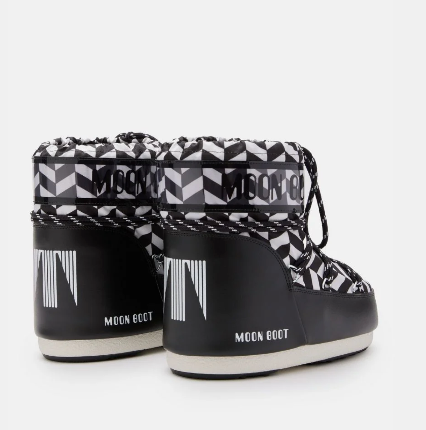 MOON BOOT Icon Low Ankle Optical Black/White Boots