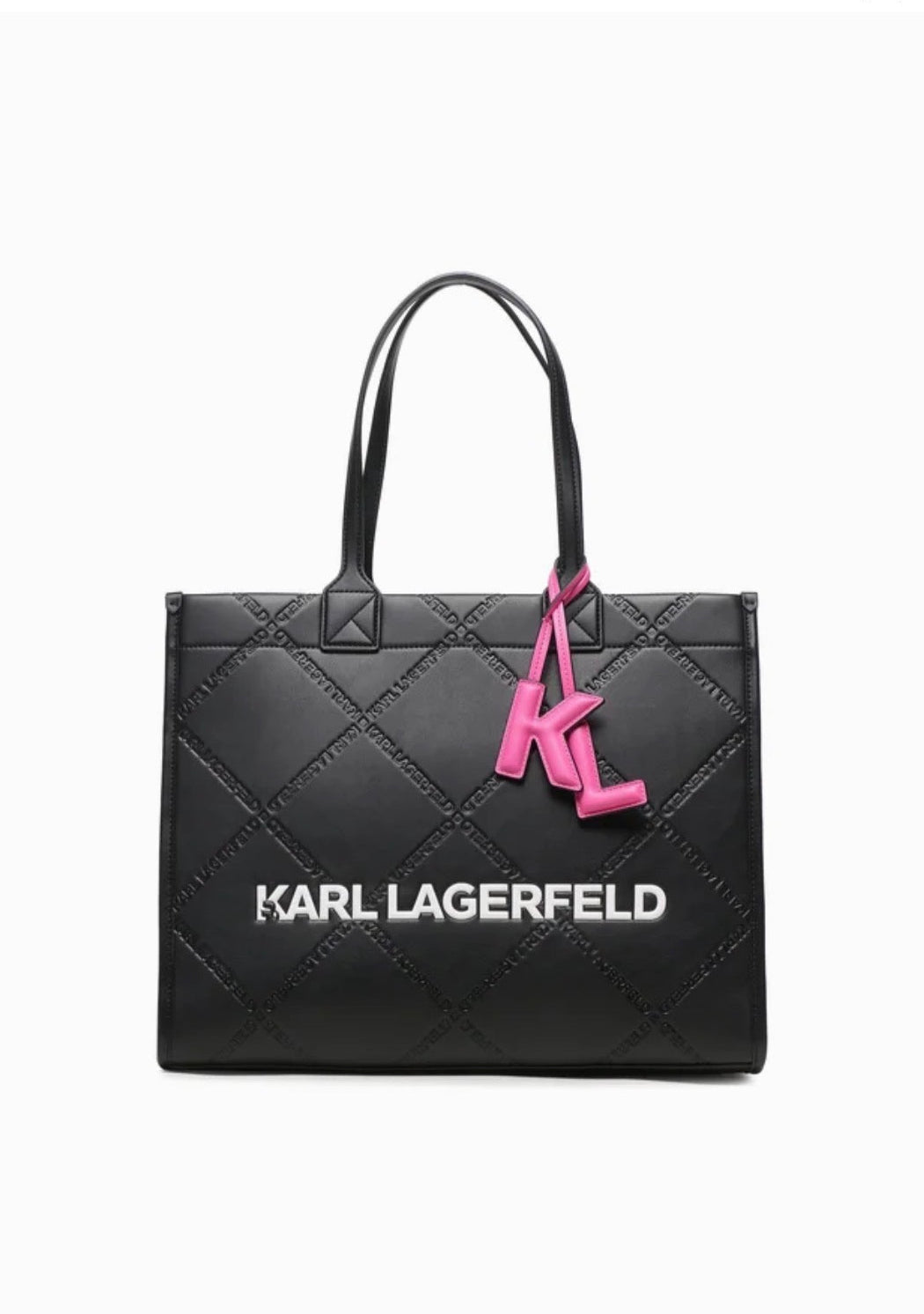KARL LAGERFELD K/Skuare Large Black Tote Bag