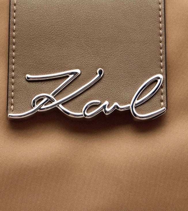 KARL LAGERFELD KSignature Brown Tote Bag