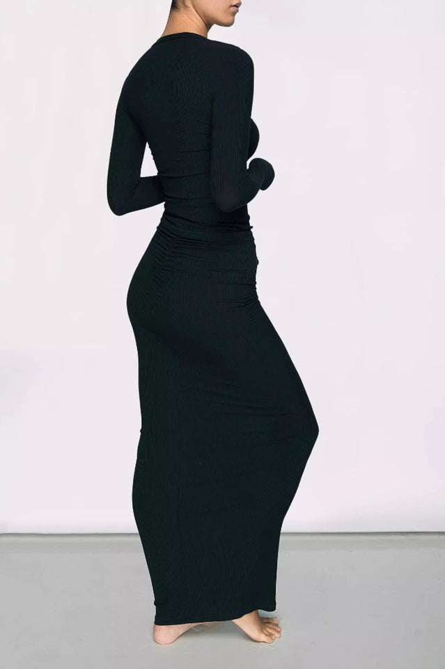 SOFT LOUNGE RUCHED LONG SKIRT