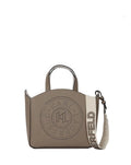 KARL LAGERFELD K/Circle Small Light Grey Perforated Tote Bag