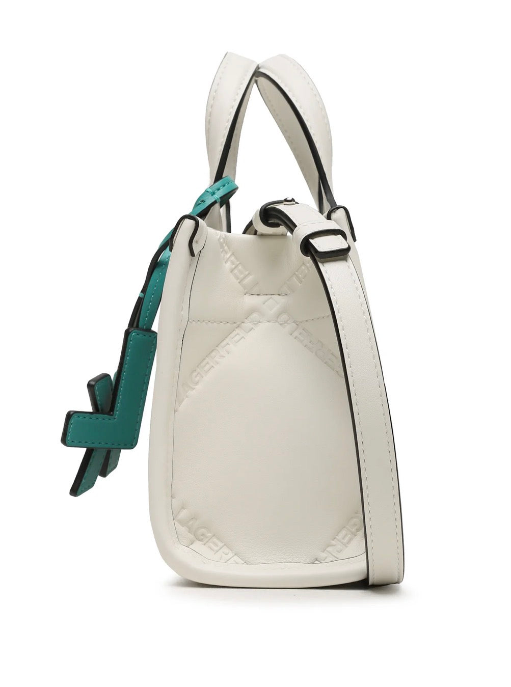 KARL LAGERFELD K/Skuare Small White Tote Bag