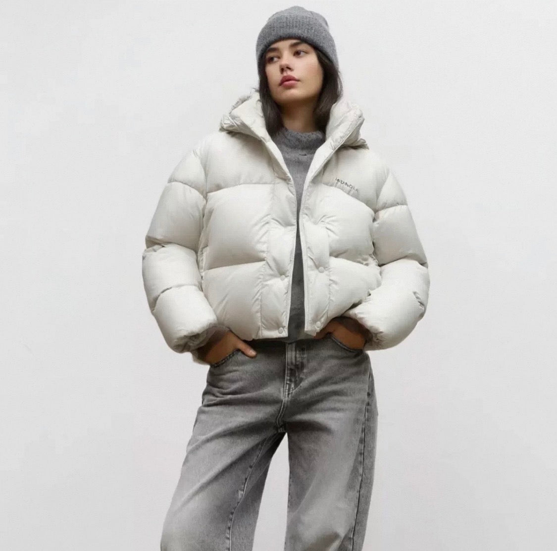 Adanola AD Puffa Jacket White