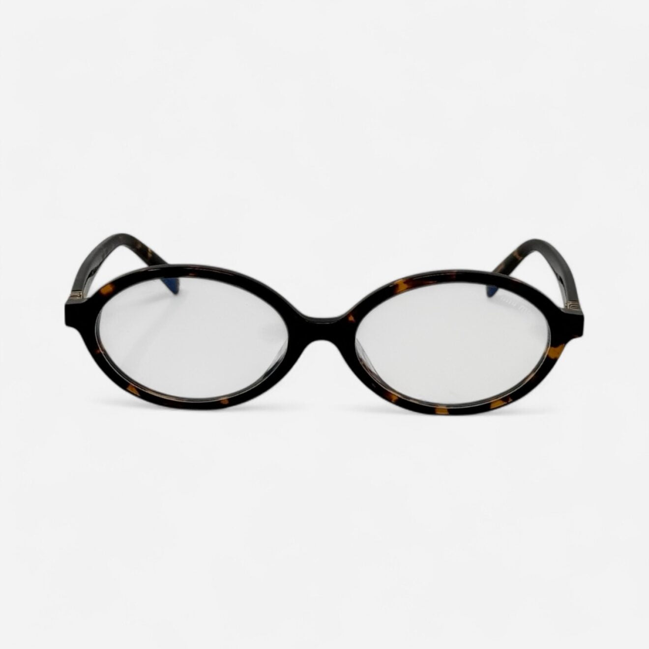 Miu Miu SMU 04ZS Oval Eyeglasses Havana Frame