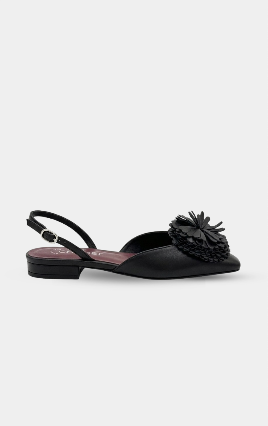 Chanel Black Camellia SS26 Slingback flats