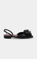 Chanel Black Camellia SS26 Slingback flats