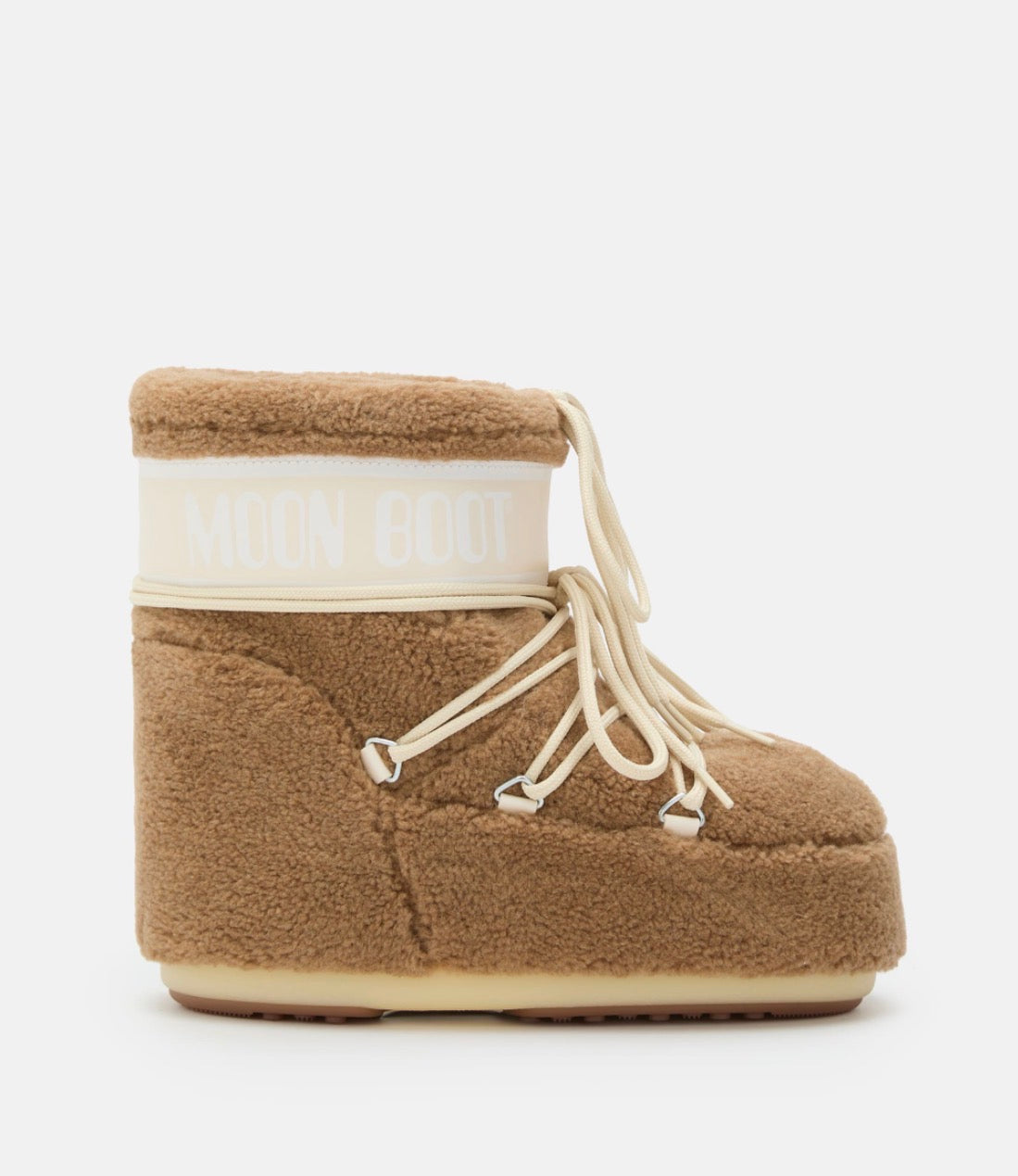MOON BOOT Icon Low Camel Fleece Boots