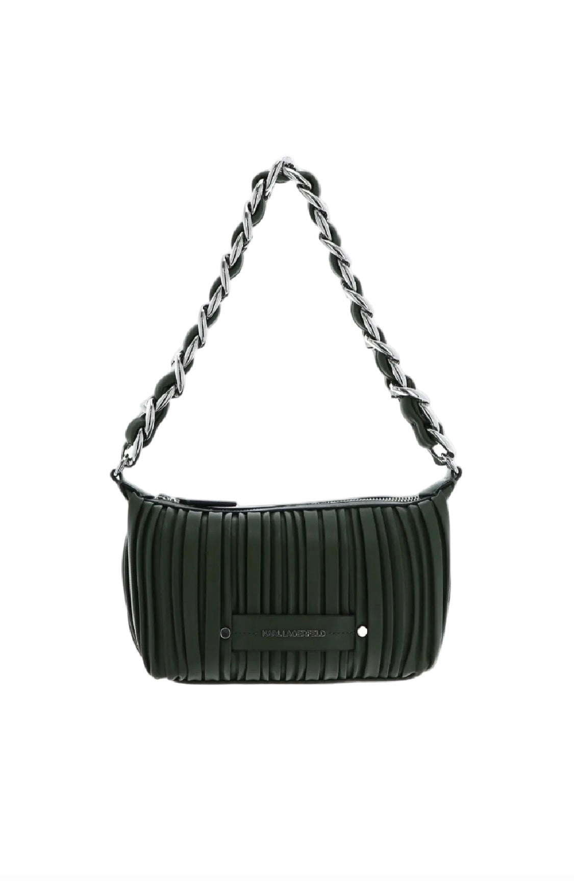 KARL LAGERFELD K/Kushion Olive Shoulder Bag