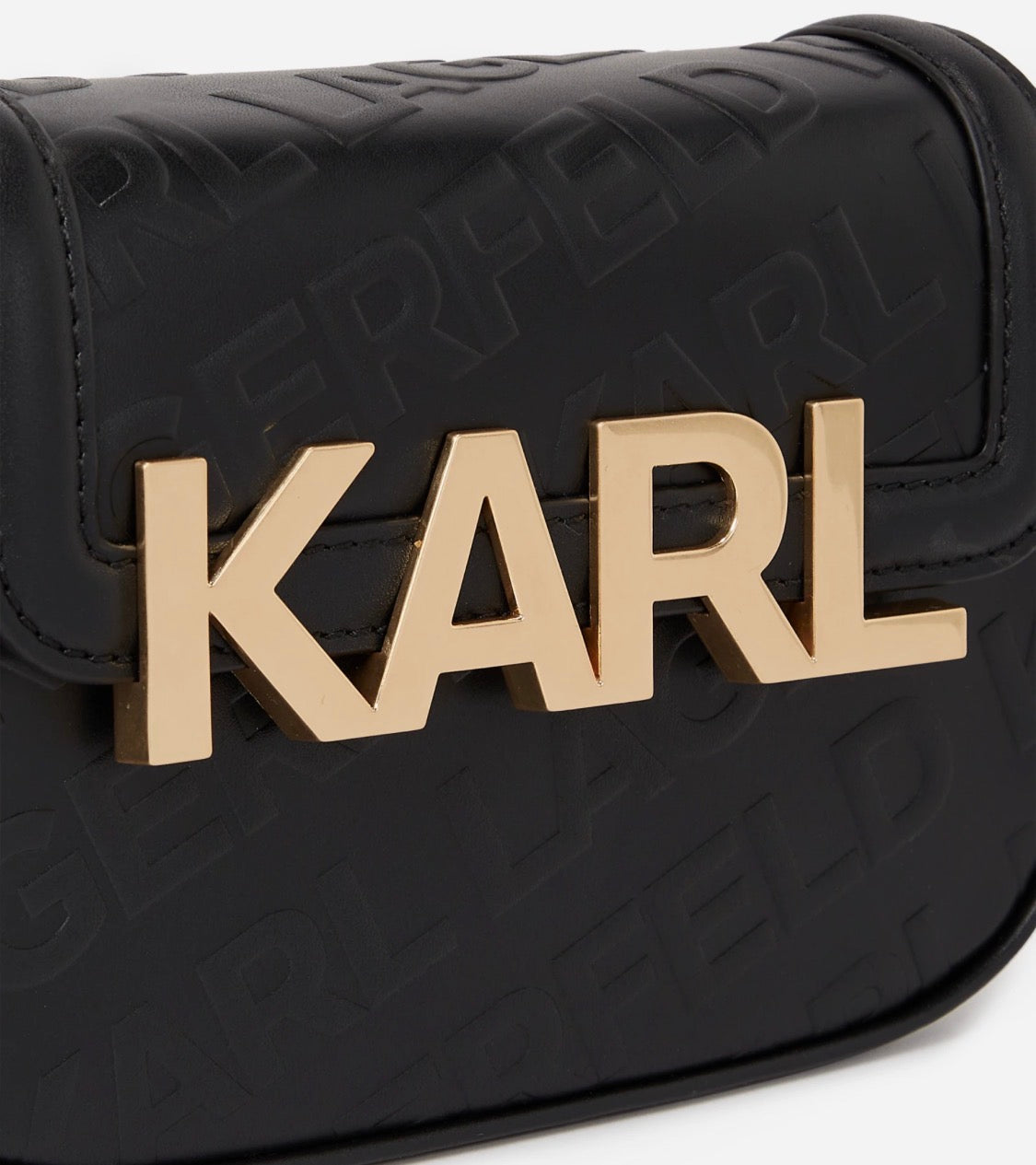 KARL LAGERFELD K/Letters Flap Crossbody Black bag