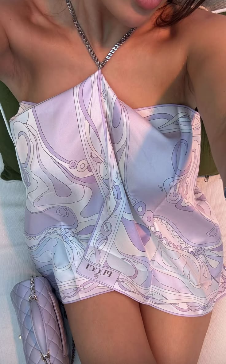 PUCCI Iride Print Chain Top