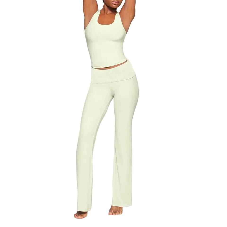 COTTON JERSEY FOLDOVER SET