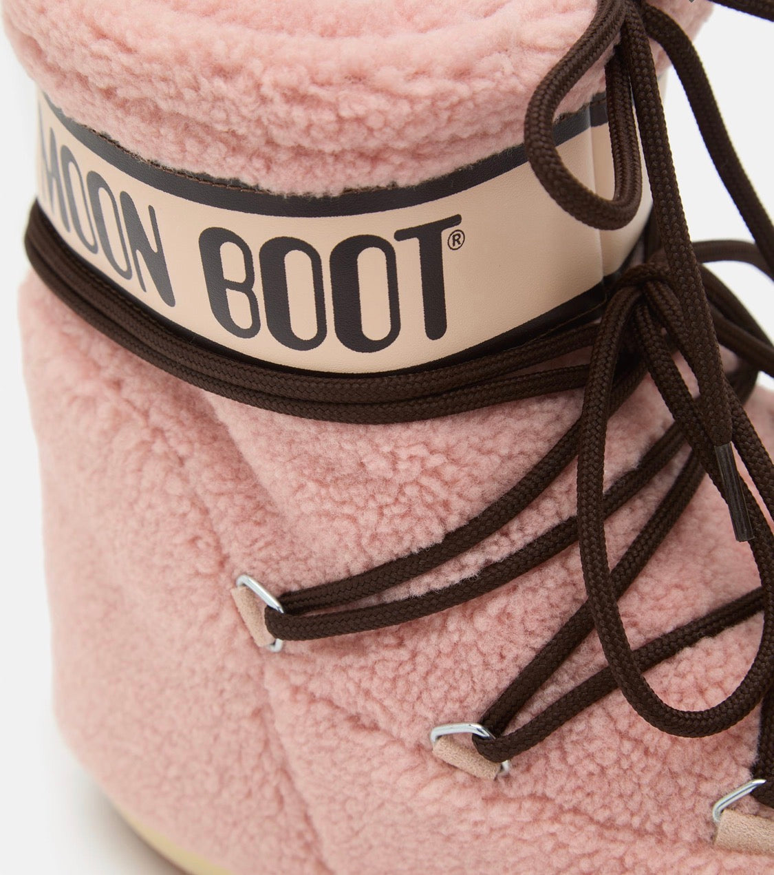 MOON BOOT Icon Low Ankle Pink Fleece Boots