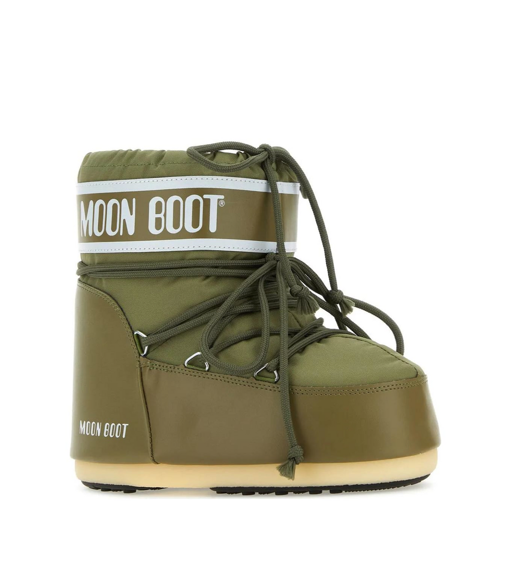 MOON BOOT Icon Low Ankle Boot Olive Green