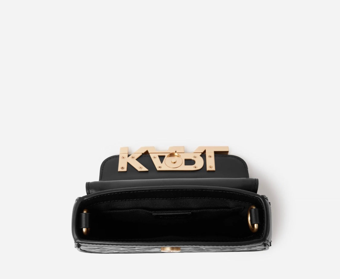 KARL LAGERFELD K/Letters Flap Crossbody Black bag