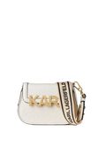 KARL LAGERFELD K/Letters Flap Crossbody White bag