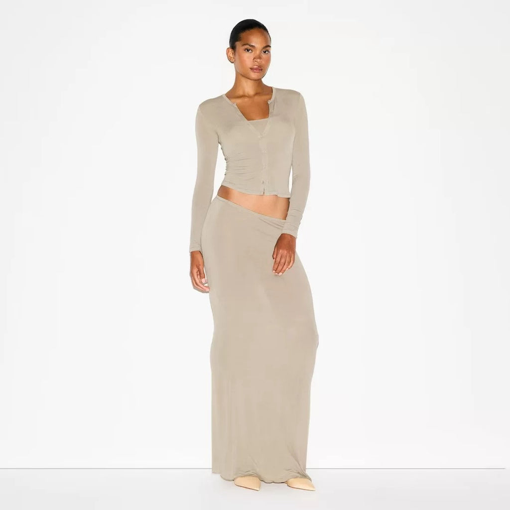 SHEER MODAL CARDIGAN SET