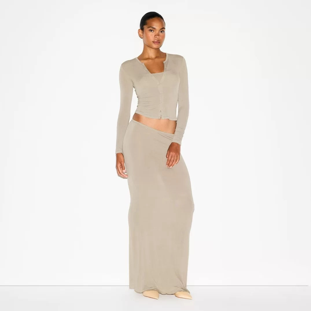 SHEER MODAL CARDIGAN SET